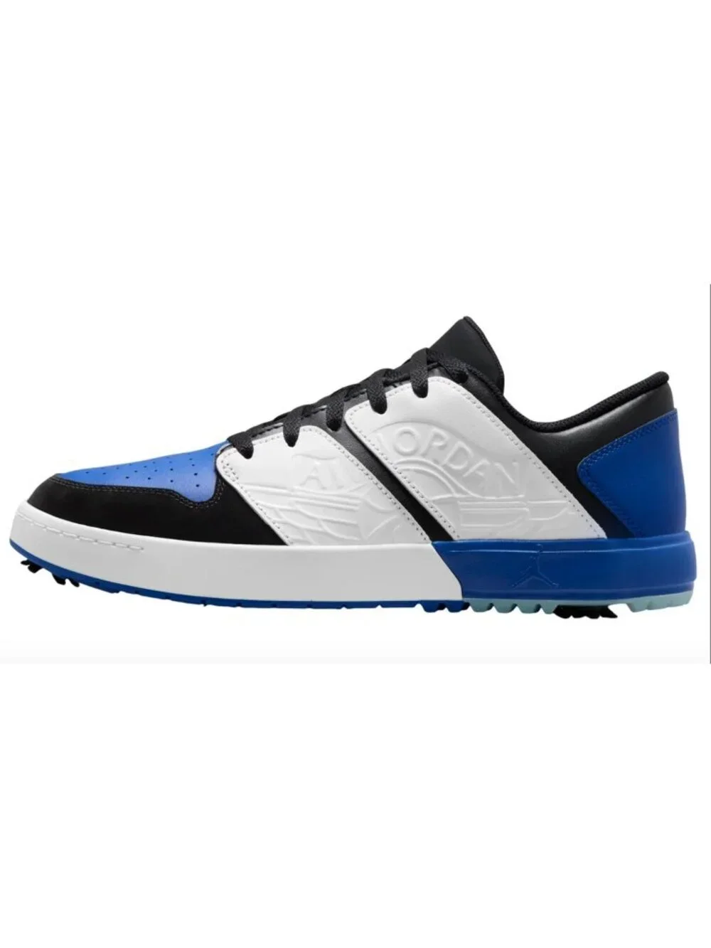 Nike Air Jordan NU Retro 1 Golf Shoes Black/Sport Royal/White Size 13